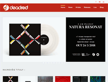Tablet Screenshot of deadred.sk